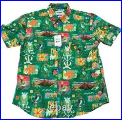 Walt Disney World RSVLTS Enchanted Tiki Room Button Up Shirt MEDIUM NEW