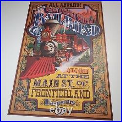 Walt Disney World Railroad Poster Authentic Disney 12x18 Magic Kingdom