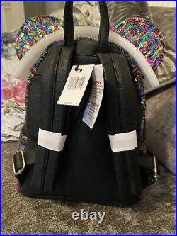 Walt Disney World Rainbow Loungefly Mini Backpack BNWT