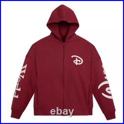 Walt Disney World Red Zip Hoodie Adult MEDIUM Walt Disney World Red Zip Hoodie Adult MEDIUM
