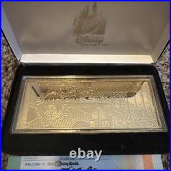 Walt Disney World Replica 24k Gold Played Opening Day Ticket