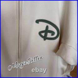 Walt Disney World Resort Beige Spirit Jersey Sweater Zip Up Hoodie Size S NWT