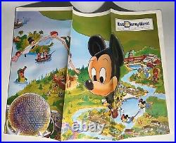 Walt Disney World Resort Fold out Park Map New & Walt Disney World Tin tray Used