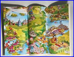 Walt Disney World Resort Fold out Park Map New & Walt Disney World Tin tray Used