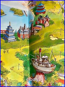 Walt Disney World Resort Fold out Park Map New & Walt Disney World Tin tray Used