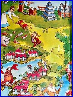 Walt Disney World Resort Fold out Park Map New & Walt Disney World Tin tray Used