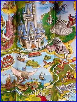 Walt Disney World Resort Fold out Park Map New & Walt Disney World Tin tray Used
