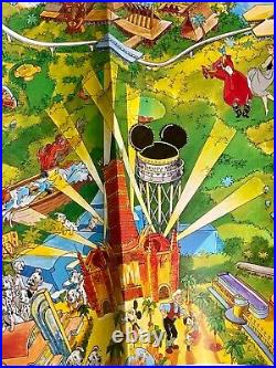 Walt Disney World Resort Fold out Park Map New & Walt Disney World Tin tray Used