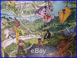 Walt Disney World Resort Vintage poster Map Vintage