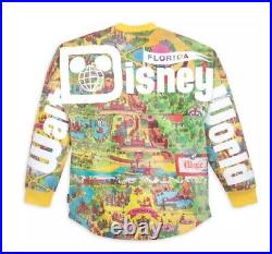 Walt Disney World Retro Map Spirit Jersey for Adults MEDIUM