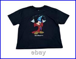 Walt Disney World Rhinestone Sorcerer Mickey Ladies Shirt Fantasia