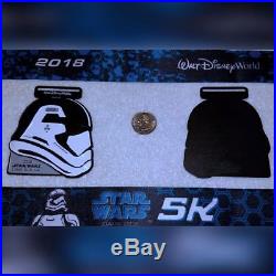 Walt Disney World RunDisney Starwars Dark Side finisher medals 4 Medal set