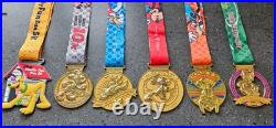Walt Disney World Run 2014 Inaugural Dopey Challenge Marathon Medals CompleteSet