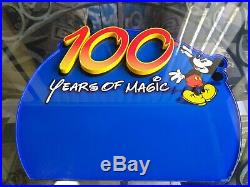 Walt Disney World Sign Prop Display 100 Years of Magic Wall Plaque Mickey Mouse