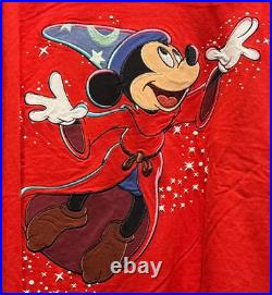 Walt Disney World Sorcerer Mickey 2025 Long Sleeve Red Jersey New Size L