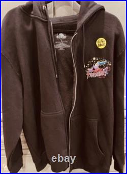 Walt Disney World Sorcerer Mickey Fantasmic Glow In The Dark Zip Hoodie Medium
