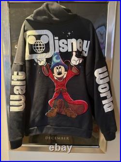 Walt Disney World Sorcerer Mickey Navy Zip Hoodie Jacket XL NWOT