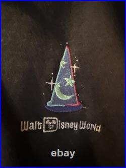 Walt Disney World Sorcerer Mickey Navy Zip Hoodie Jacket XL NWOT