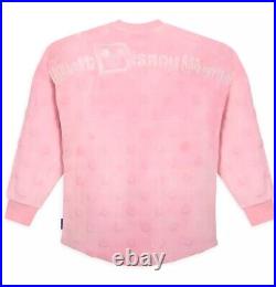 Walt Disney World Spirit Jersey Fuzzy Pink LARGE Velour Fabric Piglet Pink