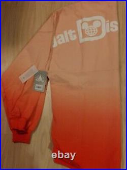 Walt Disney World Spirit Jersey Wear Size M Adult In Hand Orange Ombre Peach NWT