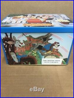 Walt Disney World Splash Mountain Ride Brer Bear Fox Rabbit Metal Candy Tin Box