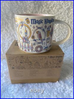 Walt Disney World Starbucks 50th Anniversary Full Size 14 Oz. Mug Set, Rare