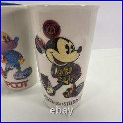 Walt Disney World Starbucks Mickey Mouse Ceramic Tumblers Set All 4 Parks