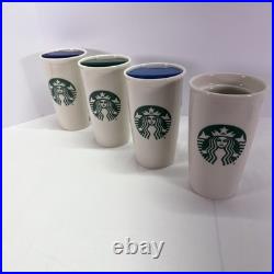 Walt Disney World Starbucks Mickey Mouse Ceramic Tumblers Set All 4 Parks
