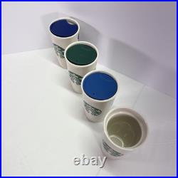 Walt Disney World Starbucks Mickey Mouse Ceramic Tumblers Set All 4 Parks