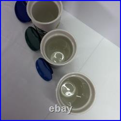 Walt Disney World Starbucks Mickey Mouse Ceramic Tumblers Set All 4 Parks