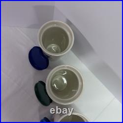 Walt Disney World Starbucks Mickey Mouse Ceramic Tumblers Set All 4 Parks
