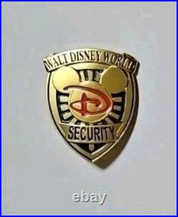 Walt Disney World Style Numbered Badge #7 Gold Tone New Unissued Replica