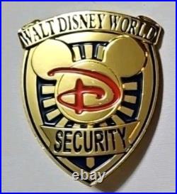 Walt Disney World Style Numbered Badge #7 Gold Tone New Unissued Replica