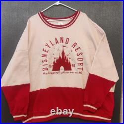 Walt Disney World Sweater Red 1955 Embroidered Most Magical Place Size 3XL NEW