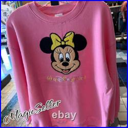 Walt Disney World Sweatshirt Womens Pink Minnie Mouse Size M New