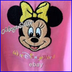 Walt Disney World Sweatshirt Womens Pink Minnie Mouse Size XS New