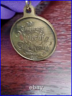 Walt Disney World Sword In The Stone Temporary Ruler Of The Realm Medal RARE Walt Disney World Sword In The Stone Temporary Ruler Of The Realm Medal RARE