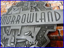 Walt Disney World TOMORROWLAND Magic Kingdom Trashcan Plaque Prop Sign Display Walt Disney World TOMORROWLAND Magic Kingdom Trashcan Plaque Prop Sign Display
