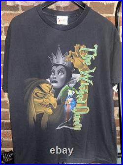 Walt Disney World The Wicked Queen Maleficent Snow White 90s Vintage Shirt-XL