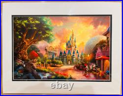 Walt Disney World Thomas Kinkade Studios Disneyworld Four Parks One Land Print