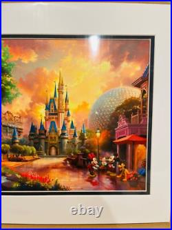 Walt Disney World Thomas Kinkade Studios Disneyworld Four Parks One Land Print