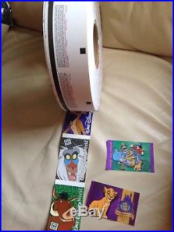 Walt Disney World Ticket Booth ENTIRE ROLL UNUSED TICKETS! VINTAGE! 1998