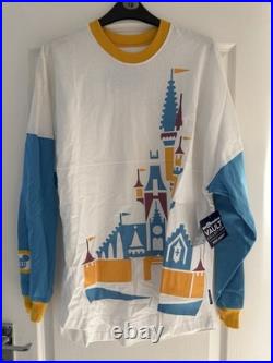 Walt Disney World Vault Collection Spirit Jersey White/Blue/Yellow Long Sleeve S