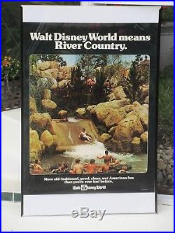Walt Disney World Vintage 1976 Poster River Country Water Park