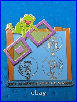 Walt Disney World WDW Muppet Vision 3D A Piece of Disney History Kermit Pin LE Walt Disney World WDW Muppet Vision 3D A Piece of Disney History Kermit Pin LE