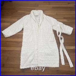 Walt Disney World Waffle 100% Cotton Bath Robe With belt White Size One Size