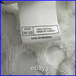 Walt Disney World Waffle 100% Cotton Bath Robe With belt White Size One Size