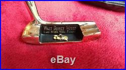 Walt Disney World golf Putter Lake Buena Vista Florida collectible GOLD PLATED