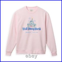 Walt Disney World x Stoney Clover Lane Sz S Cinderella Castle Sweatshirt Pink