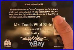 Walt Disney Worlds Mr Toad's Wild Vehicle Reproduction LIMITED EDITION